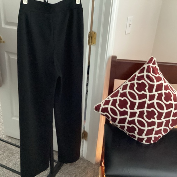 NWT wide leg self tie dress pants (L) - Picture 2 of 7